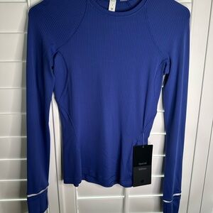 lululemon athletica Blue Long Sleeve Top